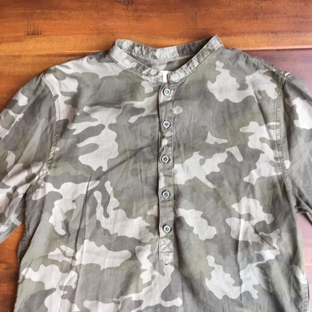 𝅺ZARA Boys Collection Mandarin Collar Top Shirt